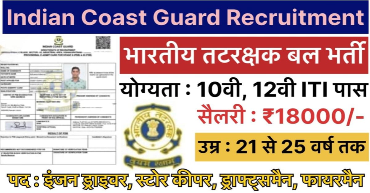 Indian Coast Guard Recruitment